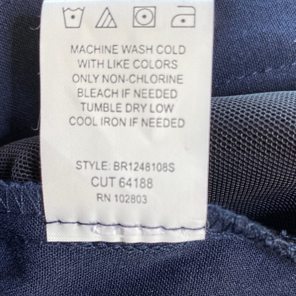 Briggs New York Women's Navy Trousers Slacks Size 16 P Tummy Control NWT - Picture 12 of 12